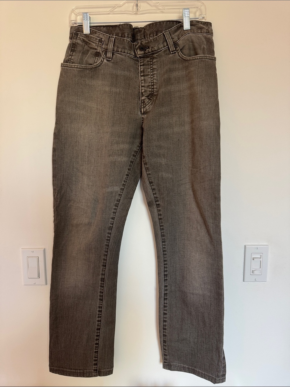 John Varvatos Men's Bowery Gray Straight-Leg Jeans